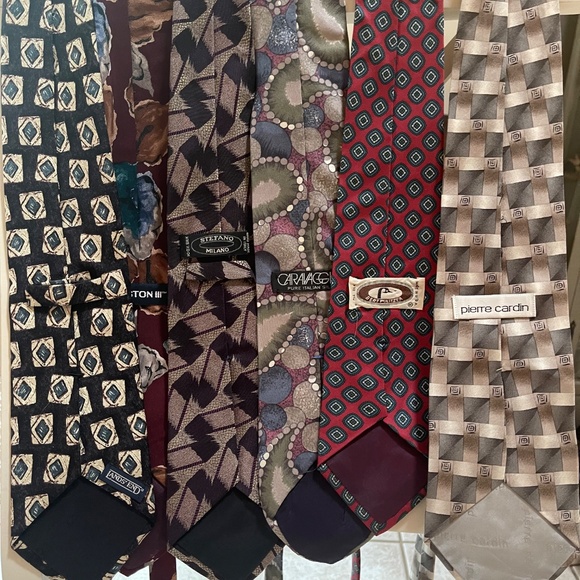 Men’s Silk Neckties Neck Ties (6) - Halston, Caravaggio, Land's End, and more! - Picture 2 of 9